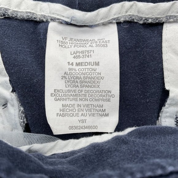 Lee Women's Just Below The Waist Straight Leg Pants Size 14M Navy Blue - Picture 4 of 11